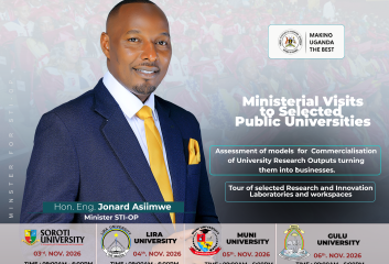 MINISTER JONARD TO EMBARK ON SERIES OF UNIVERSITY VISITS IN NORTHERN UGANDA
